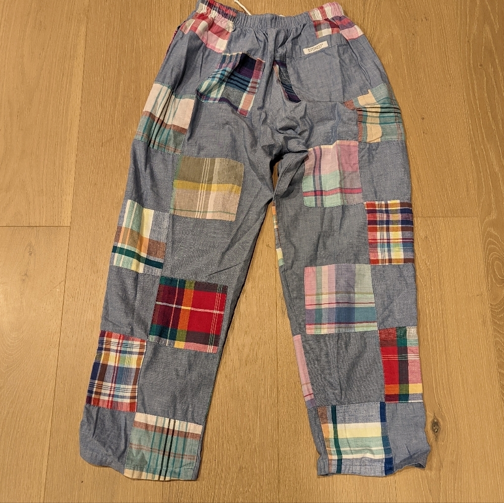 Patchwork Plaid Pants - image 5